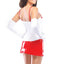 Coquette Naughty Nurse Bustier & Cap Costume
