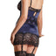 Coquette Navy & Black Stretch Lace Chemise