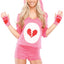 Coquette Pink Heartbreaker Teddy Costume