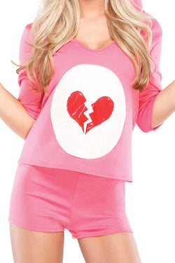 Coquette Pink Heartbreaker Teddy Costume thumbnail 2
