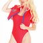 Coquette Red Lifeguard 4-Piece Costume