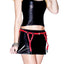 Coquette Red Pleather Garter Belt with Spikes