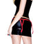 Coquette Red Pleather Garter Belt with Spikes