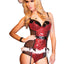 Coquette Red Sequin Santa Bustier