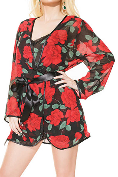Coquette Roses Passion Play Robe