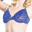 Coquette Two-Tone Blue Lace Bra