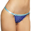Coquette Two-Tone Blue Lace Open-Crotch Panty