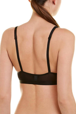 Cosabella Graphite/Black Mixed-Meshages Tall Triangle Bralette thumbnail 3