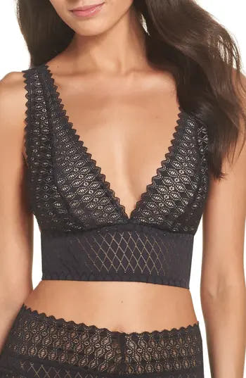 Cosabella Lunna Geometric-lace Crisscross Bralette Lunna1321