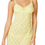Cosabella Malibu Yellow Adore Semi Sheer Lace Babydoll Chemise