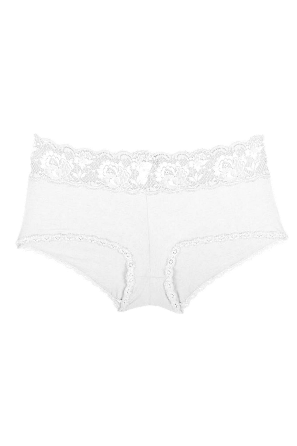 Cosabella White Never-Say-Never Extended Boyshort