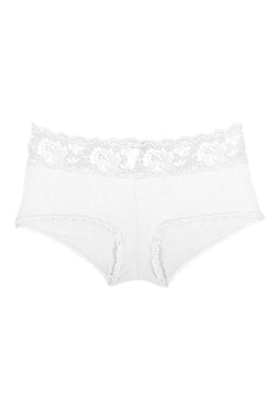 Cosabella White Never-Say-Never Extended Boyshort thumbnail 3