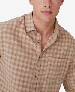 Cotton On Camden Long Sleeve Shirt Desert Check thumbnail 4