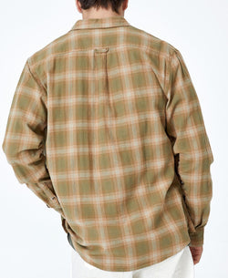 Cotton On Camden Long Sleeve Shirt Tan Check thumbnail 3