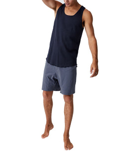 Cotton On Organic Jersey Sleep Shorts Dusty Denim thumbnail 1