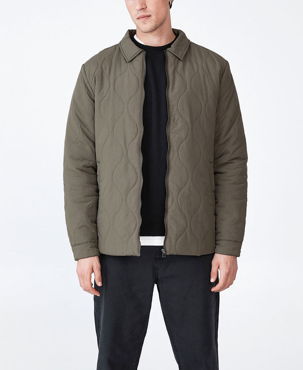 Cotton On Recycled Harrington Jacket Khaki