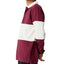 Cotton On Rugby Long Sleeve Polo Shirt Burgundy Mid Panel