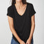 Cotton On Wo Karly Shorts Sleeve V Neck Top Black