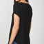 Cotton On Wo Karly Shorts Sleeve V Neck Top Black