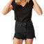 Cotton On Wo The One Fitted V Tee Dark Black