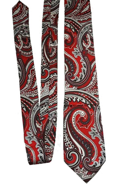 Countess Mara Red/Black Amalfi-Paisley Silk Tie thumbnail 3