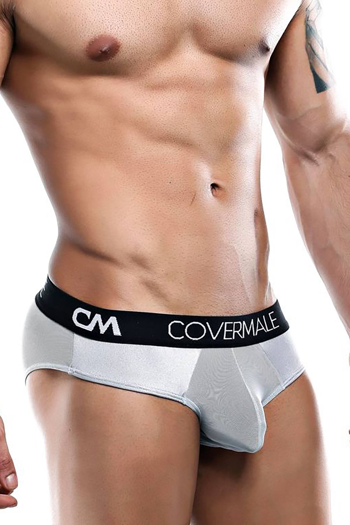 Cover Male Grey Mesh Brief