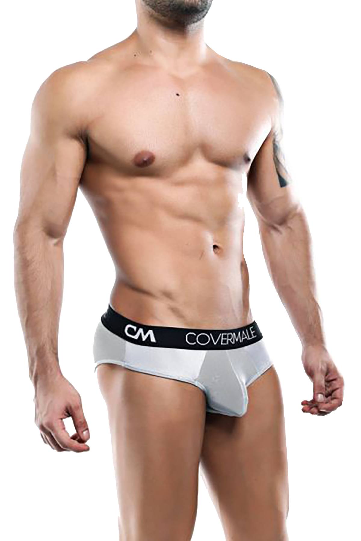 Cover Male Grey Mesh Brief