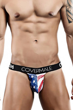 Cover Male Printed USA Flag Jockstrap thumbnail 2