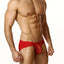 Cover Male Red Sheer Pouch Bikini Brief