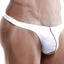 Cover Male White/Red Nylon Thong