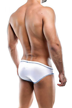 Cover Male White Sleek Nylon Brief thumbnail 2