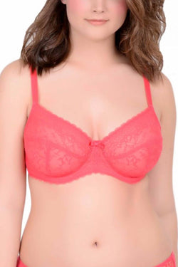 Crème Bralée Sugar-Coral Annalise All-Lace Wired Bra thumbnail 1