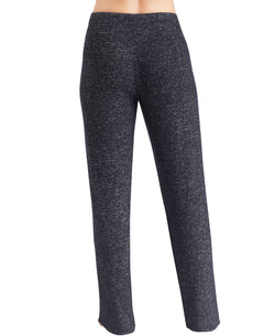 Cuddl Duds Petite Soft Knit Lounge Pants Marled Dark Grey thumbnail 1