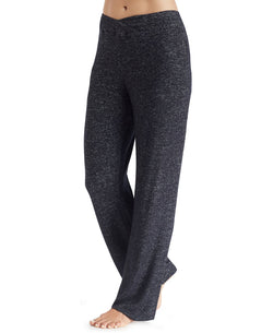 Cuddl Duds Petite Soft Knit Lounge Pants Marled Dark Grey thumbnail 2