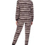 Cuddl Duds Printed Top & Jogger Pants Loungewear Set Coal Multi