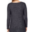 Cuddl Duds Soft Knit Crossover Tunic Top Hthrcoal