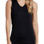 CuddlDuds Black Softwear Lace-Trim V-Neck Tank Top