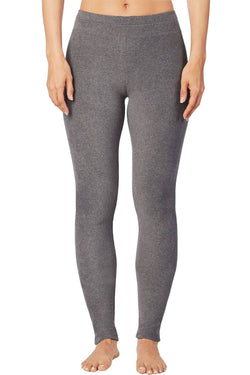 CuddlDuds Heather-Charcoal Fleecewear with Stretch Warm-Layer Legging thumbnail 3
