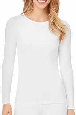 CuddlDuds White Climesmart Long-Sleeve Crew Tee thumbnail 1