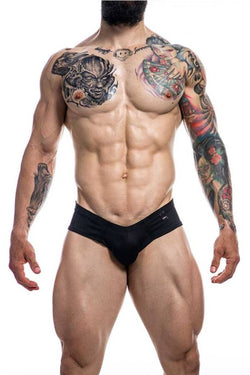 Cut For Men Black High Cut Cheeky Brief thumbnail 1