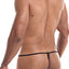 Cut For Men Black Skai G-String