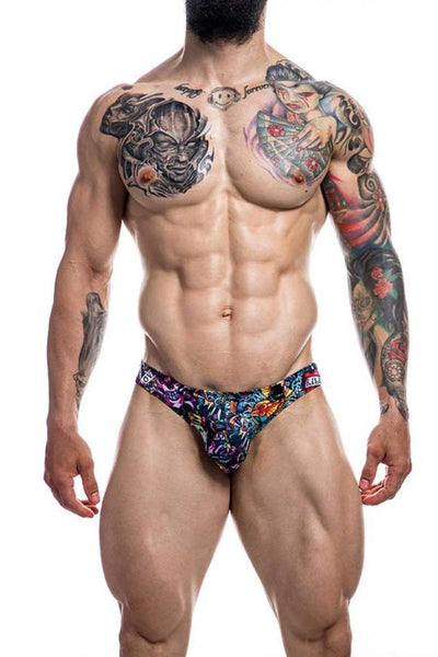 Cut For Men Tattoo Low Rise Bikini Brief