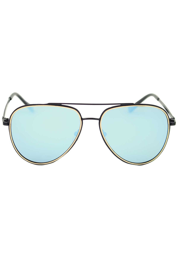 DIBI Black/Gold Hampton Sunglasses