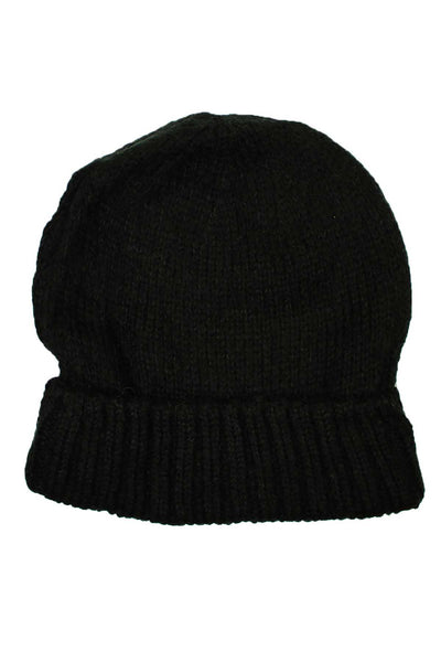 DIBI Black Knit Beanie