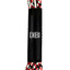 DIBI Black/Red/White Patterned Dress Shoelaces w/ Silver Aglets