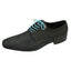 DIBI Bright-Blue Polkadot Dress Shoelaces w/ Gold Aglets