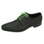 DIBI Bright-Green Dress Shoelaces w/ Silver Aglets