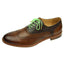 DIBI Bright-Green Polkadot Dress Shoelaces w/ Gold Aglets
