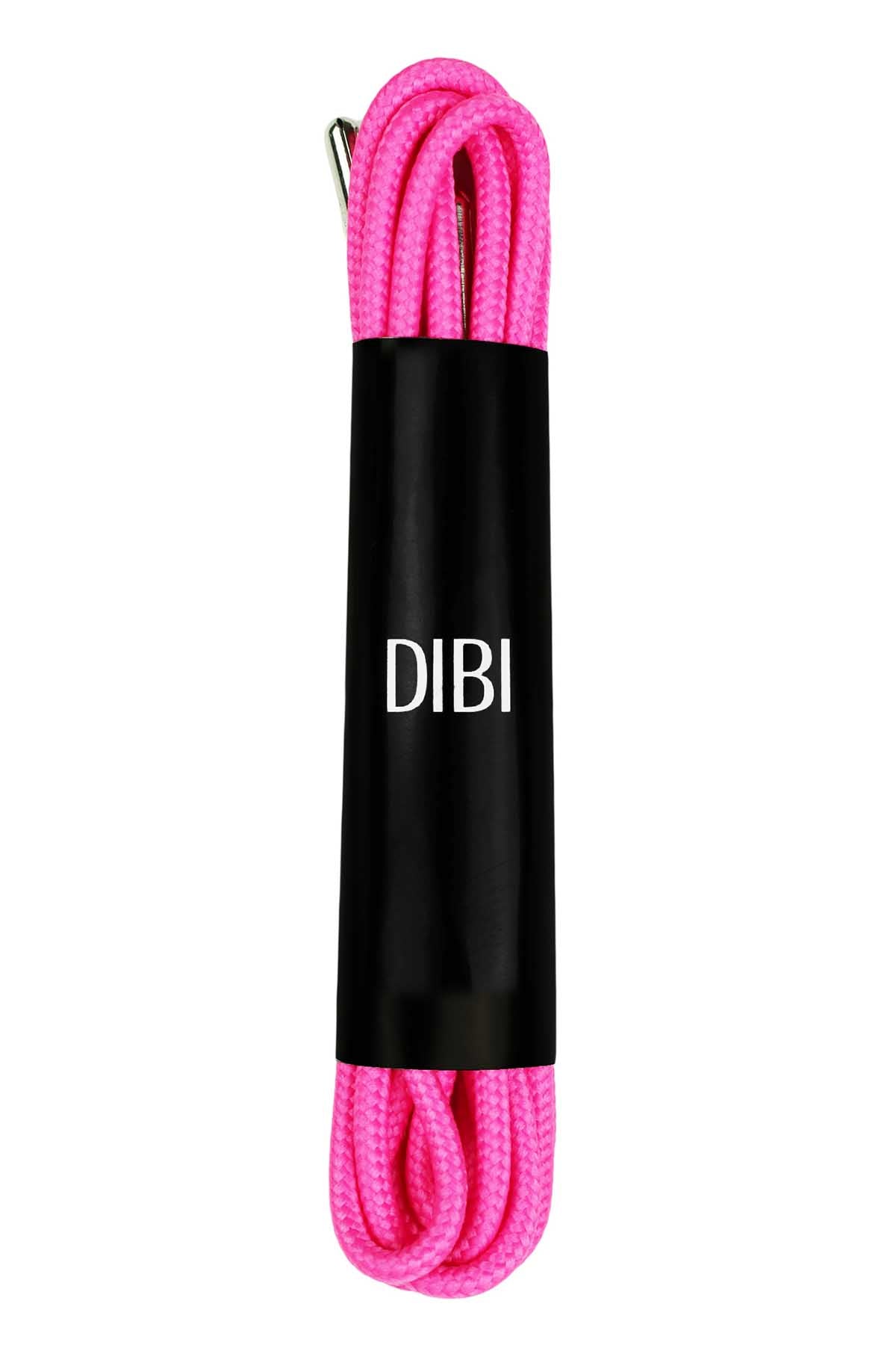 DIBI Bright-Pink Dress Shoelaces w/ Silver Aglets