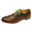 DIBI Bright-Yellow Polkadot Dress Shoelaces w/ Gold Aglets
